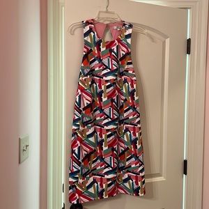 NWOT Jade Sleeveless Multicolor Geometric Pattern Short Dress
